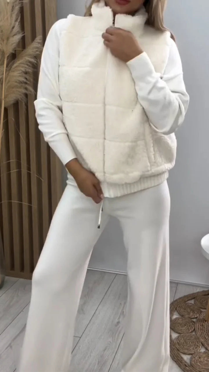 3 pieces gilet chaud