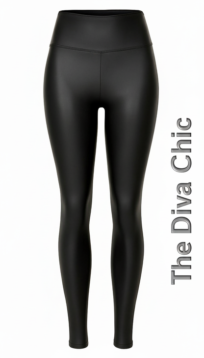ESMERALDA | Legging Simili Cuir Taille Haute